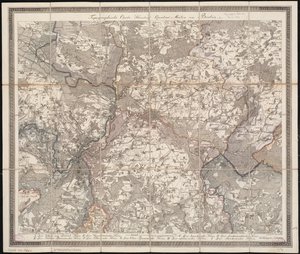 Topografische Kaart Honderd Vierkante Mijlen rond Berlijn